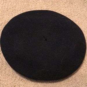 Vintage black beret made in France